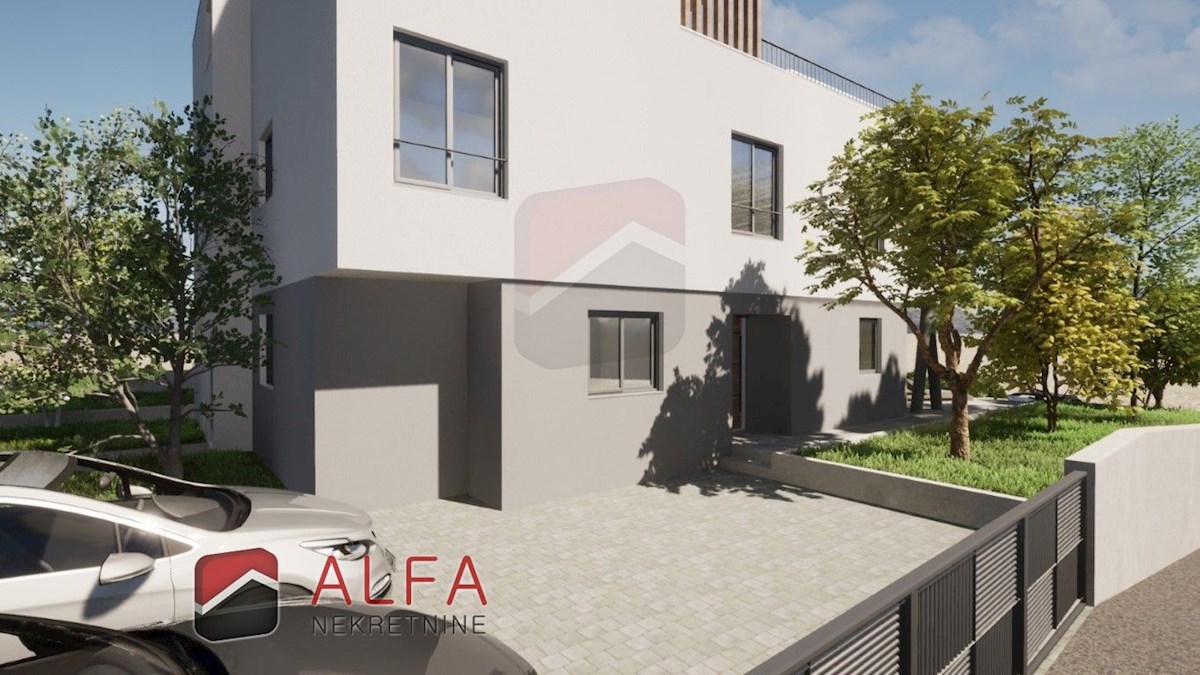 Croazia, Vodice, nuova costruzione, appartamento duplex in vendita con ampia terrazza e vista mare