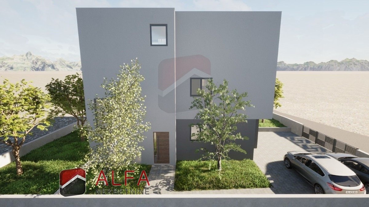 Croazia, Vodice, nuova costruzione, appartamento duplex in vendita con ampia terrazza e vista mare