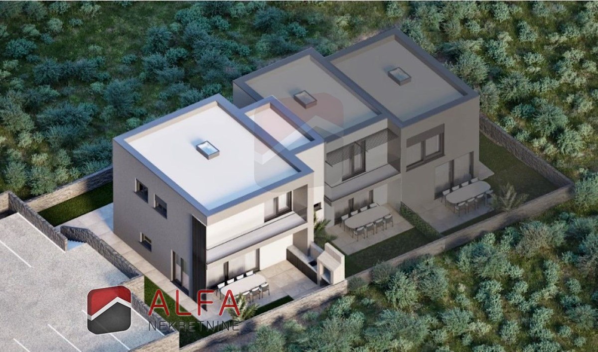 Croazia, Vodice, NUOVA COSTRUZIONE, casa a schiera a due piani in vendita, con giardino privato