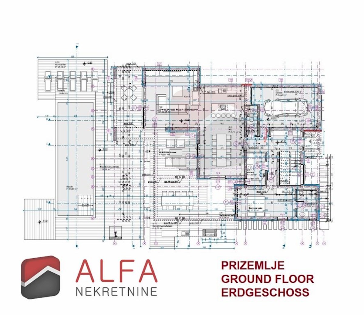 Croazia, Vodice – villa moderna in vendita, con piscina, garage e vista panoramica sul mare