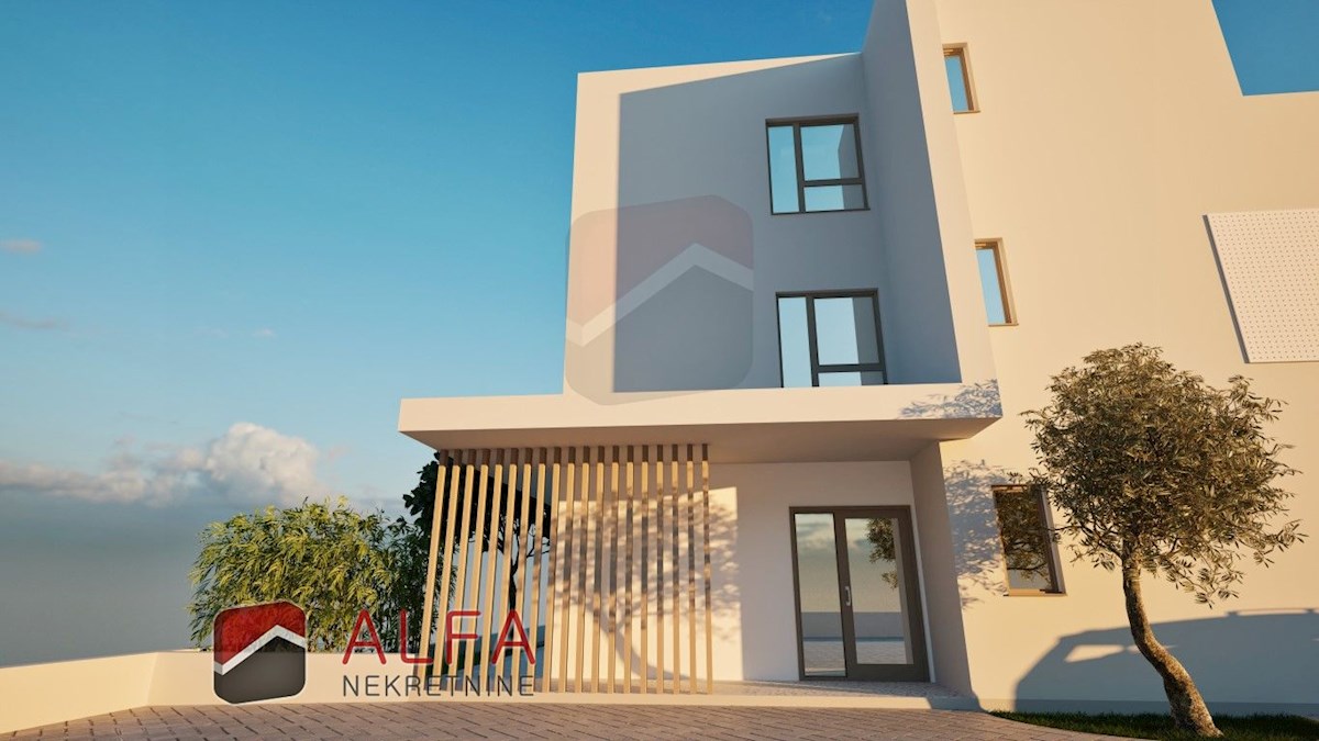 Croazia, Vodice – nuovo appartamento su due livelli in vendita, piscina, giardino, vista mare