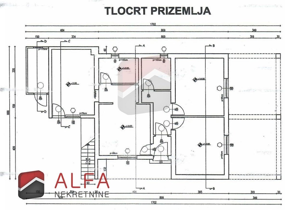 Croazia, centro di Vodice, casa indipendente in vendita con 5 appartamenti, vista mare