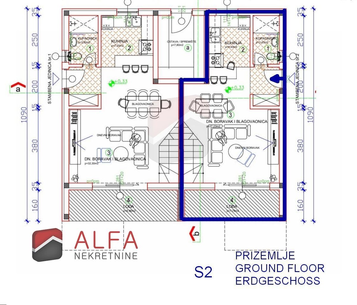 Croazia, Vodice, nuova casa bifamiliare con piscina in vendita