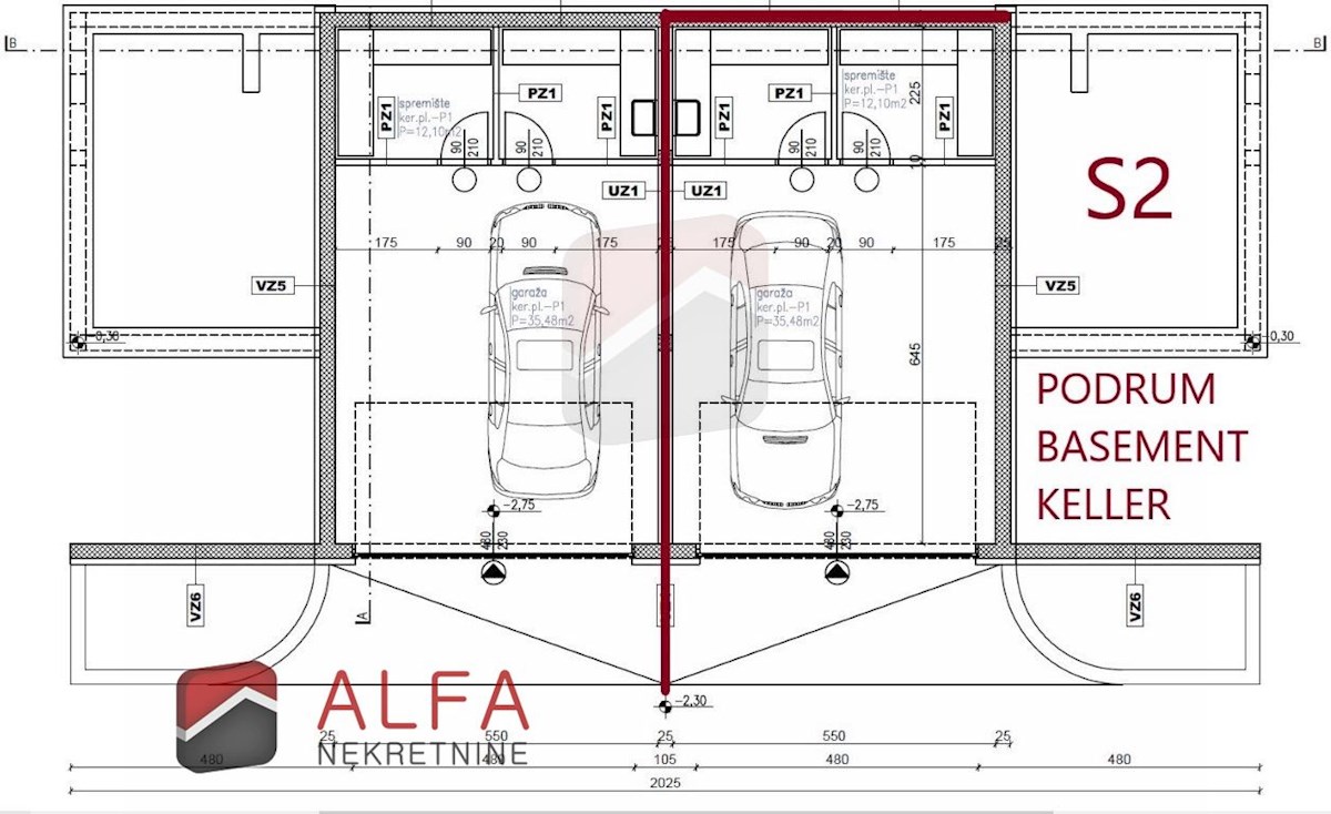 Croazia, Vodice – Nuova casa bifamiliare in vendita con garage, piscina e vista mare