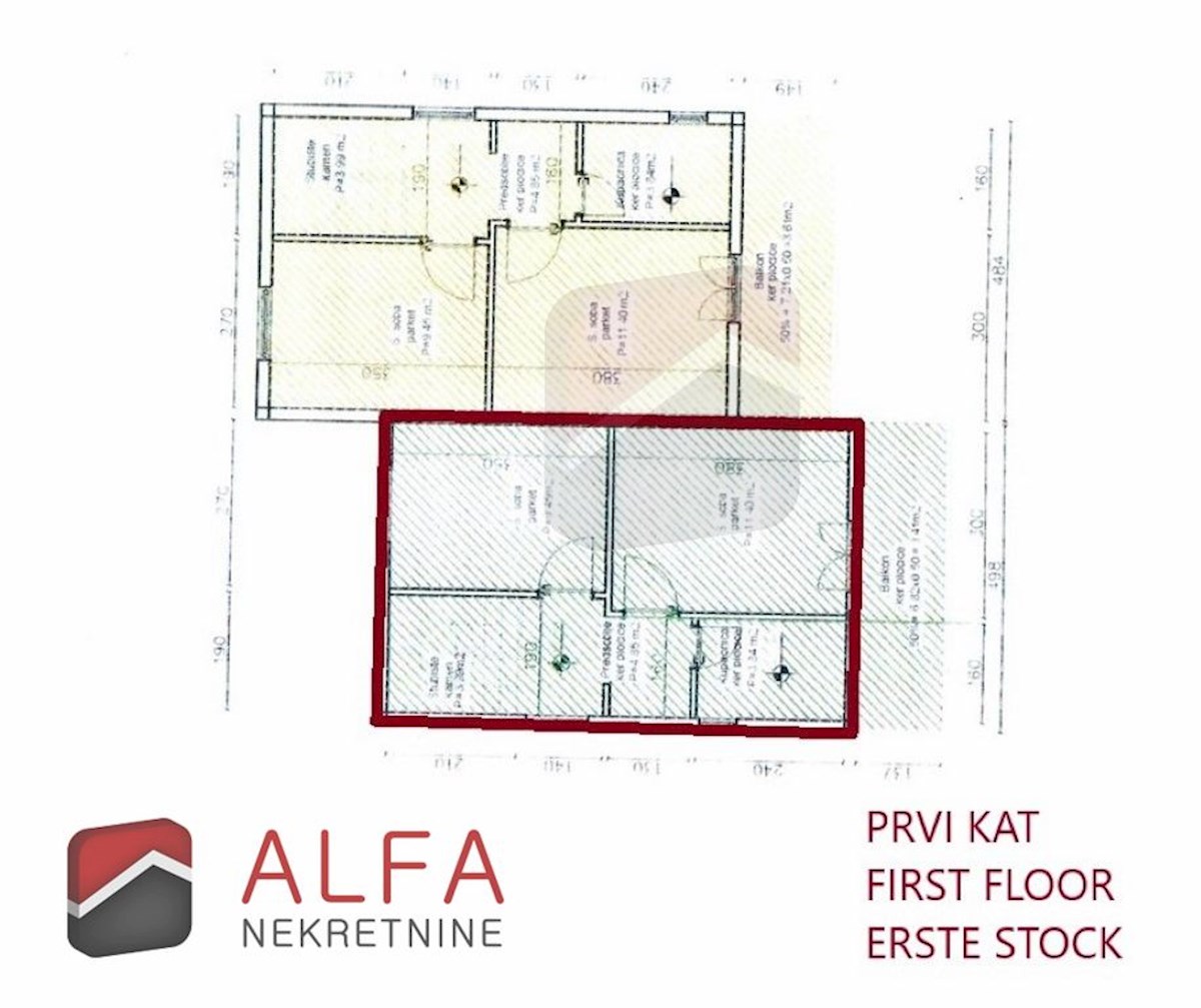 Croazia, Jadrija – casa bifamiliare in vendita, giardino e piccola piscina