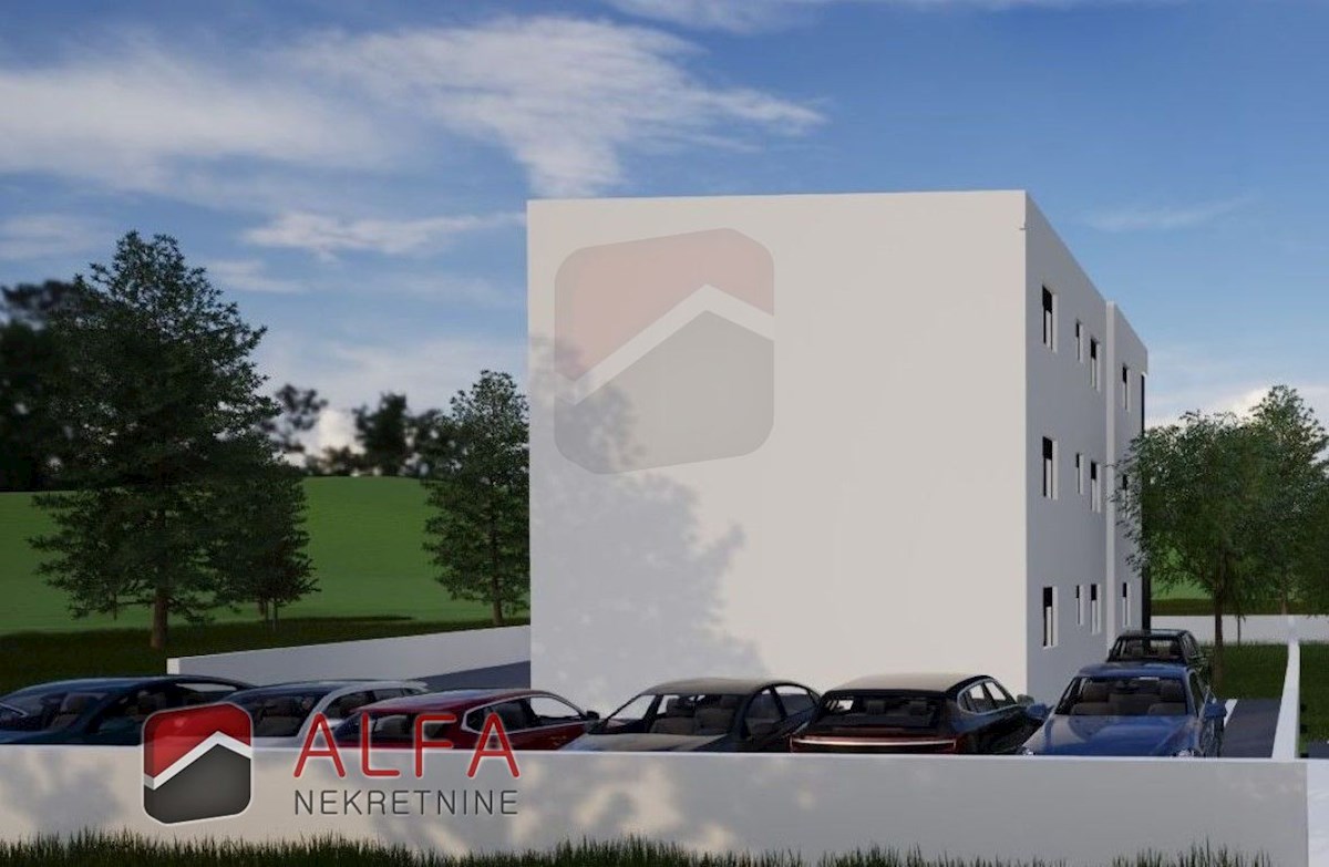Croazia, Vodice, nuova costruzione, appartamento in vendita con due camere da letto, piano terra, giardino