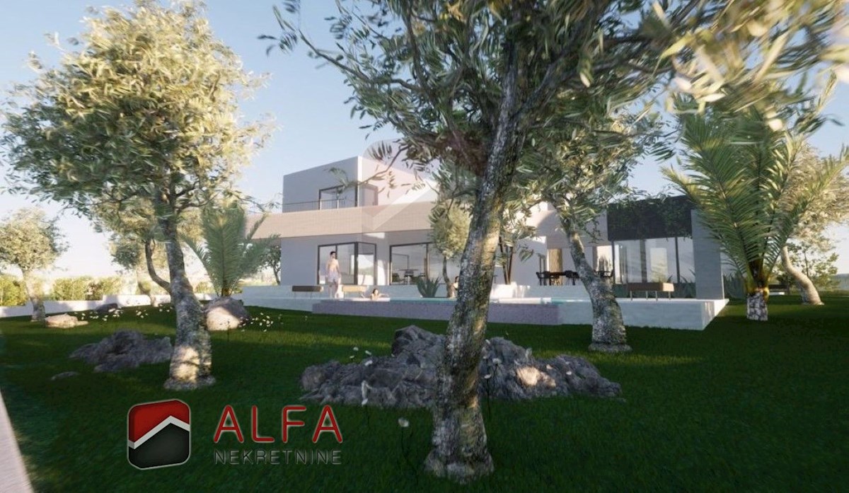 Croazia, Vodice – Imponente villa con piscina, garage e vista sul mare aperto