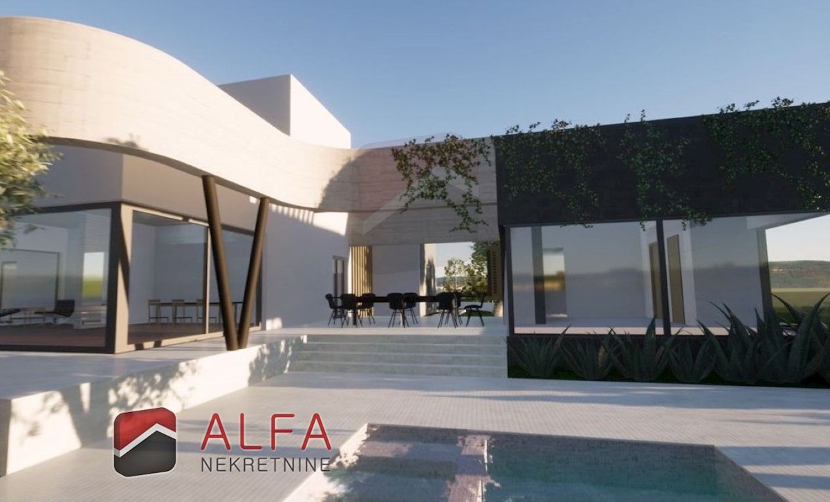 Croazia, Vodice – Imponente villa con piscina, garage e vista sul mare aperto