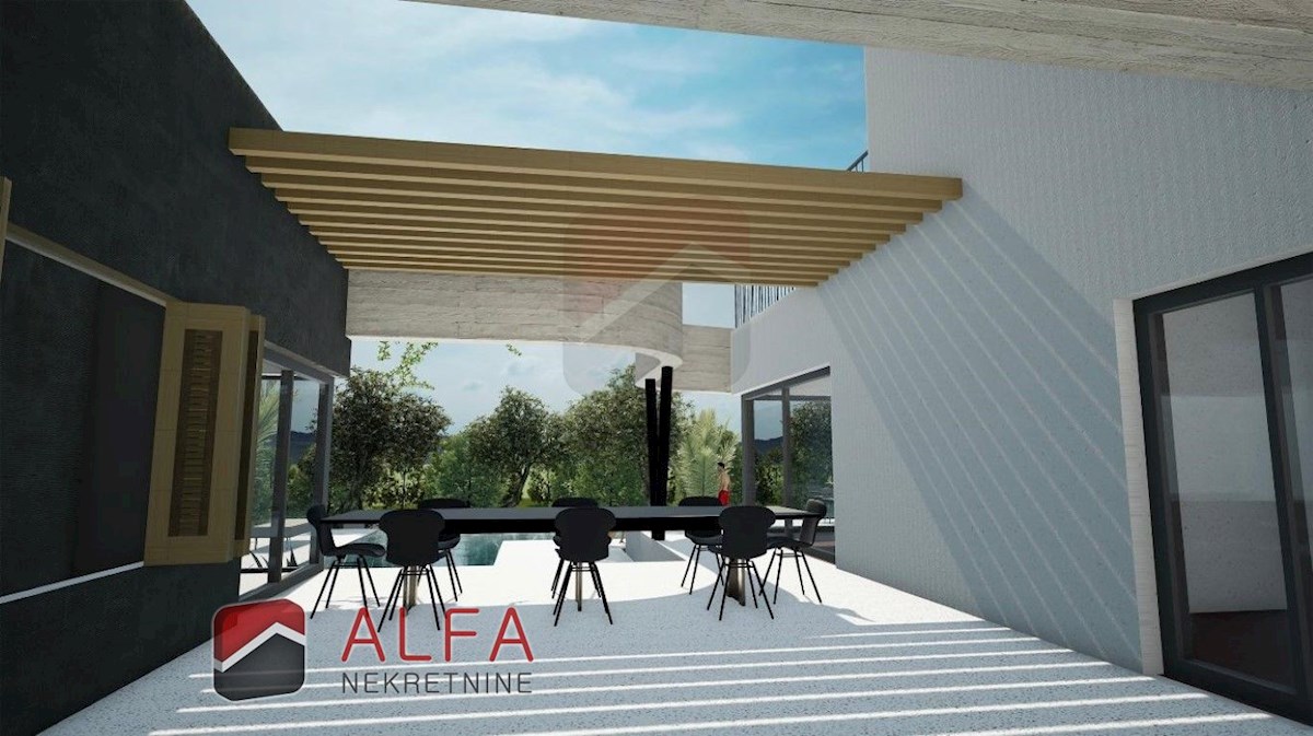 Croazia, Vodice – Imponente villa con piscina, garage e vista sul mare aperto