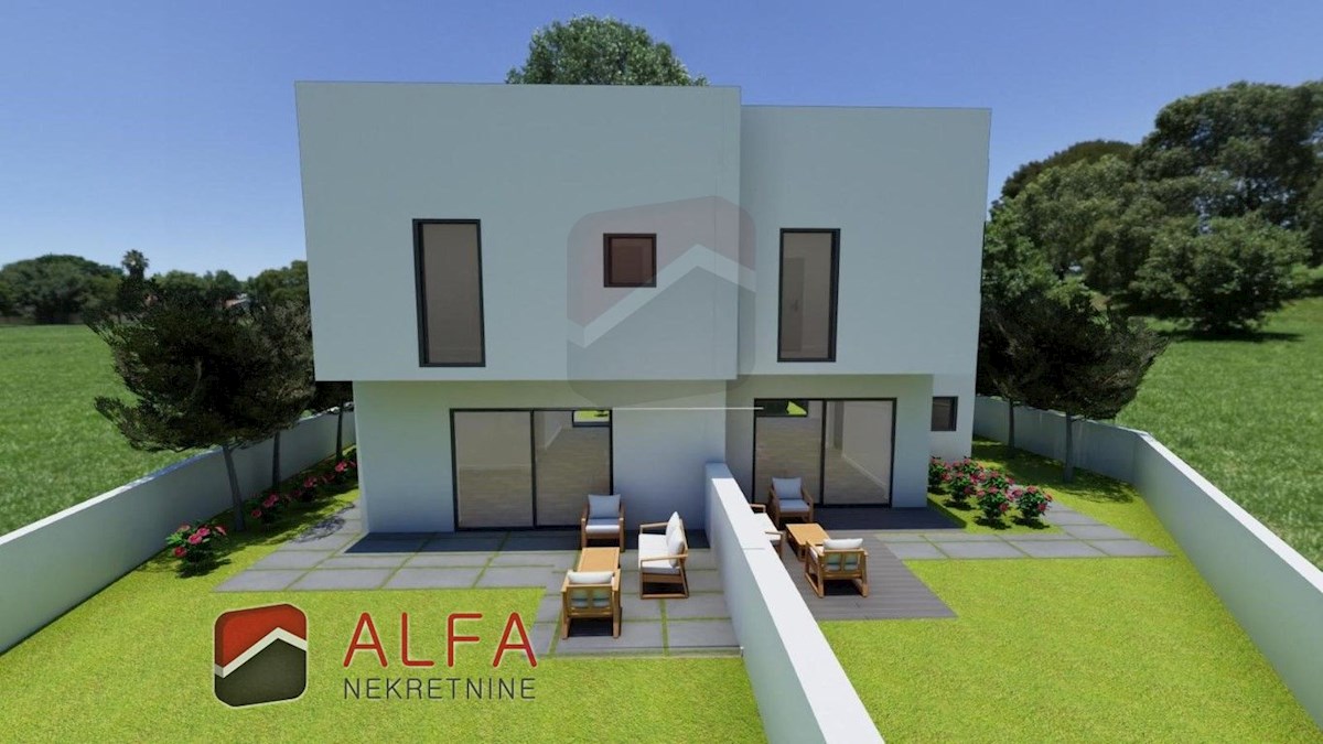 Croazia, Vodice – nuova casa bifamiliare su due piani in vendita con giardino privato