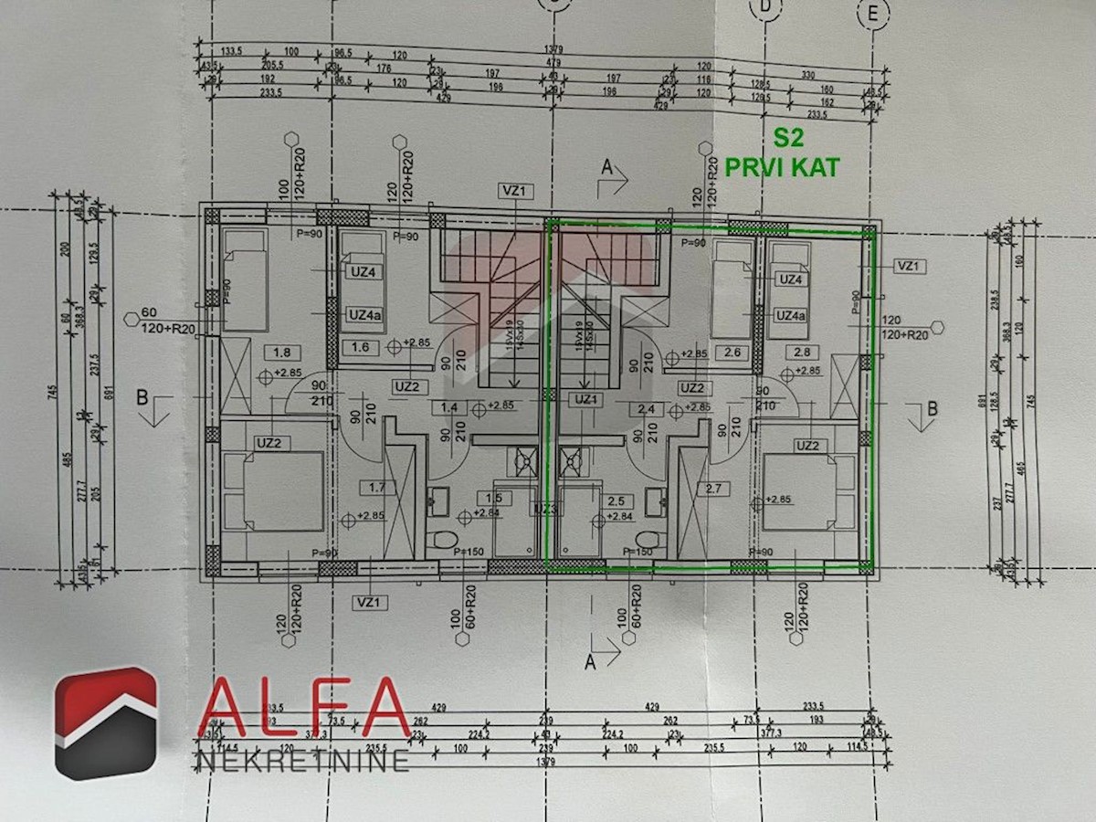 Croazia, Vodice, nuova costruzione, in vendita è una moderna casa bifamiliare