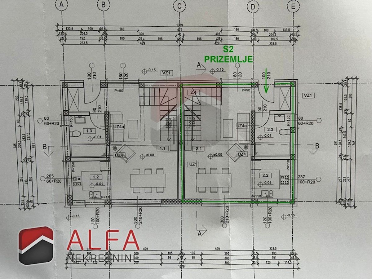 Croazia, Vodice, nuova costruzione, in vendita è una moderna casa bifamiliare