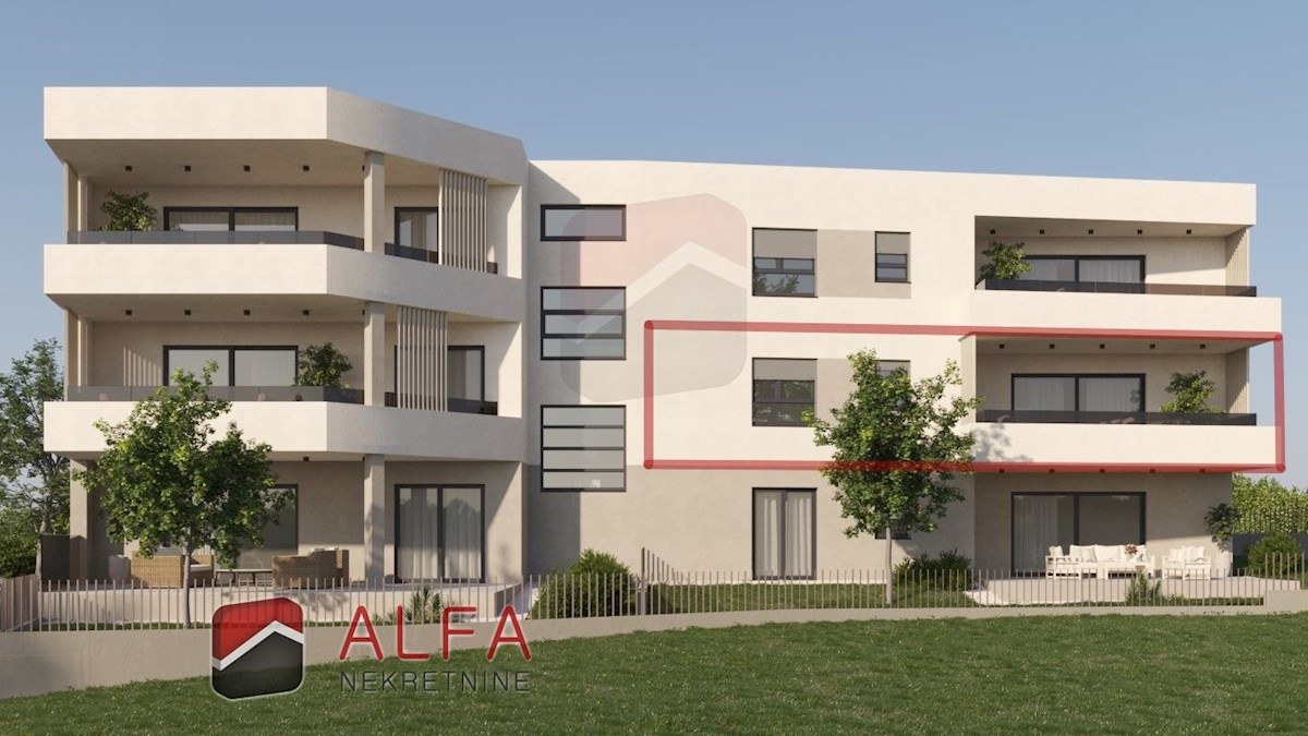 Croazia, Vodice, vendesi nuovo appartamento con due camere da letto, primo piano, vista sul mare