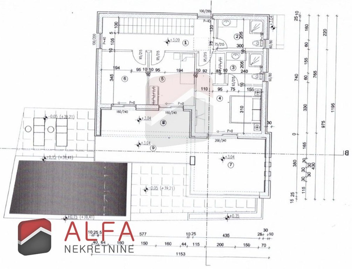 Croazia, Vodice – moderna casa di famiglia di nuova costruzione con piscina in vendita