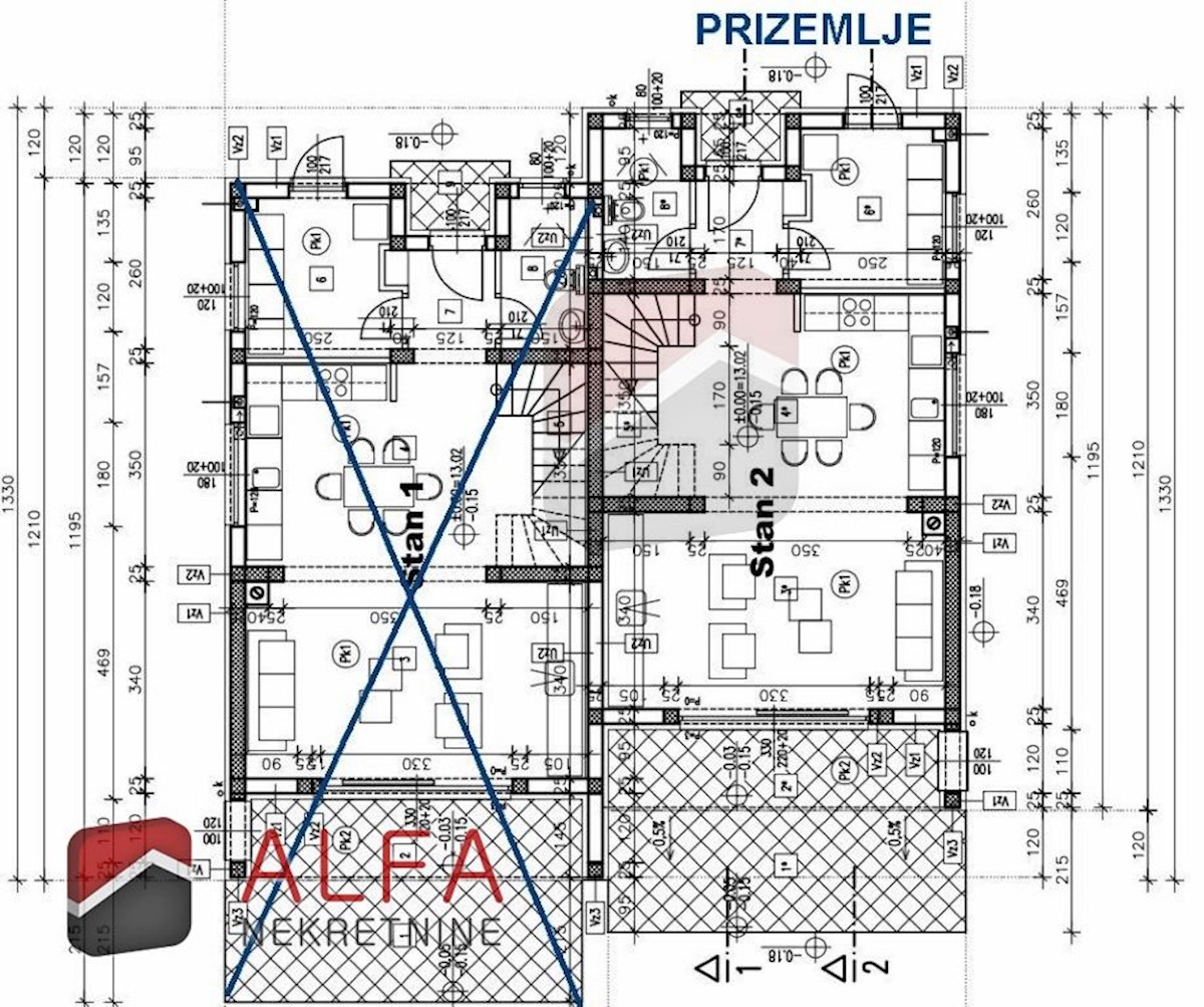 Croazia, Tribunj, in vendita è una nuova casa bifamiliare moderna con piscina e vista mare