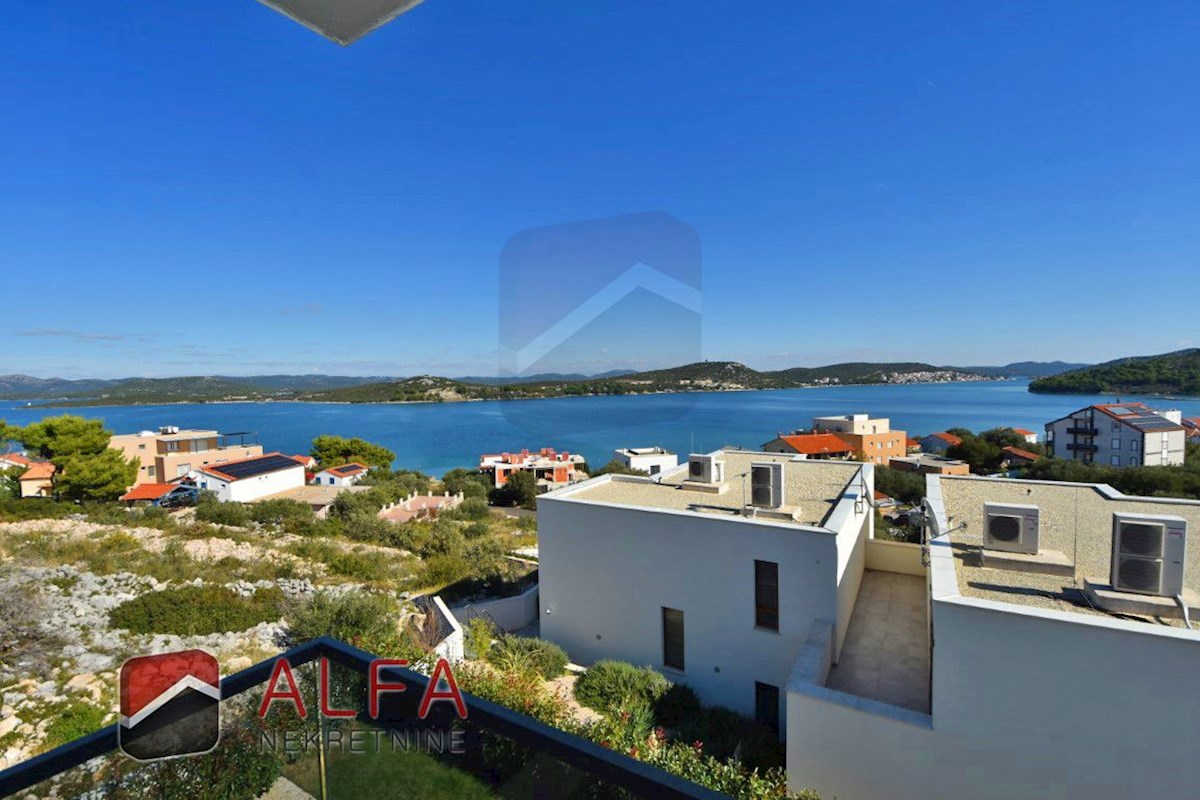 Croazia, Isola di Murter, Betina – ATTRAENTE – nuova villa di lusso per famiglie in vendita, piscina, garage e vista mare