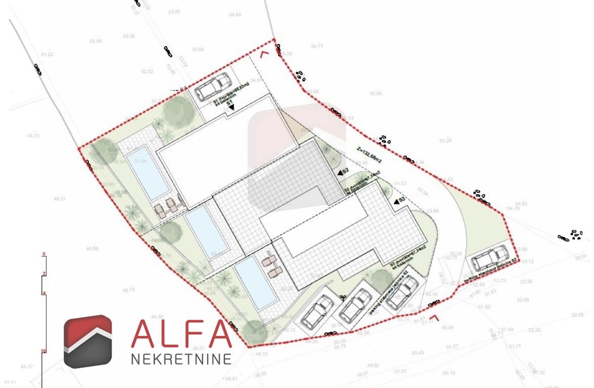 Croazia, Vodice – nuova costruzione, appartamento su tre livelli in vendita, piscina, giardino, vista mare