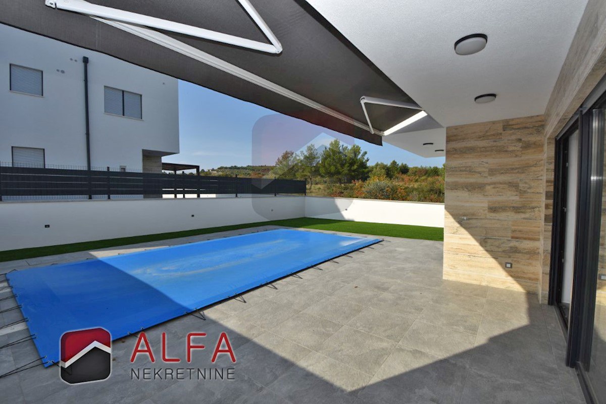 Croatia, Vodice, for sale is new modern semi-detached house with pool