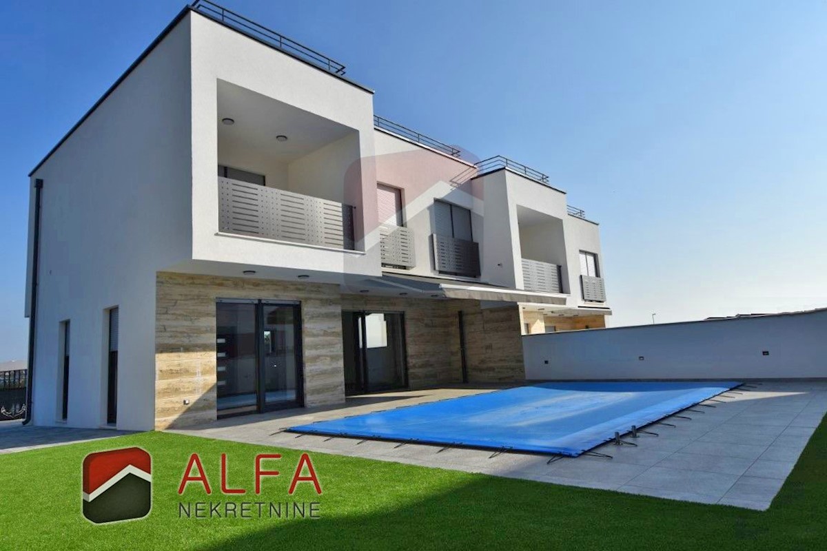 Croatia, Vodice, for sale is new modern semi-detached house with pool