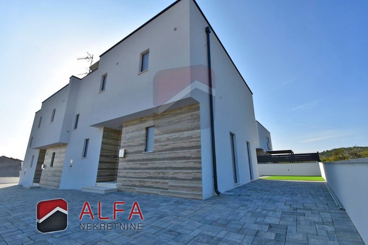 Croatia, Vodice, for sale is new modern semi-detached house with pool