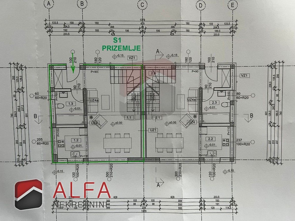 Croazia, Vodice, nuova costruzione, in vendita è una moderna casa bifamiliare