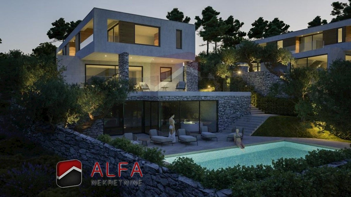 Croazia, Vodice, in vendita è una nuova villa moderna con piscina e vista mare