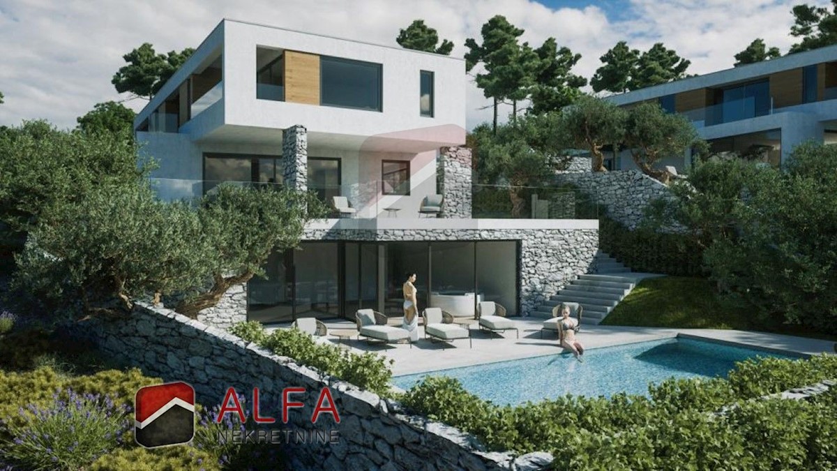 Croazia, Vodice, in vendita è una nuova villa moderna con piscina e vista mare