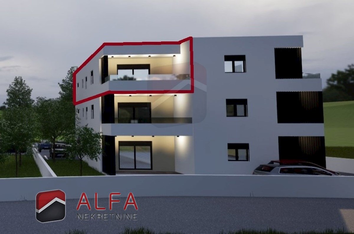 Croazia, Vodice, nuova costruzione, appartamento in vendita con due camere da letto, secondo piano