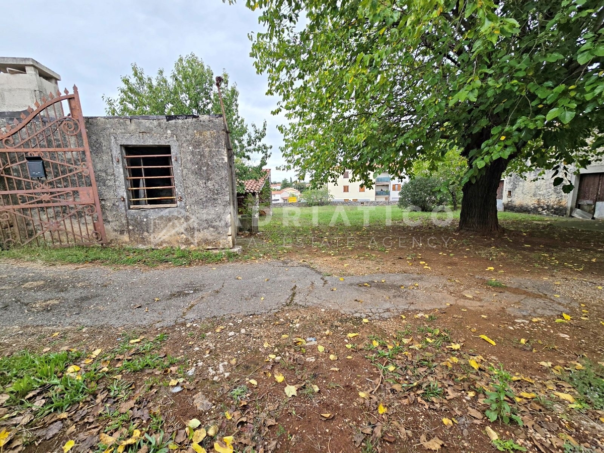 Rovigno, dintorni, vecchia casa in pietra con ampio giardino