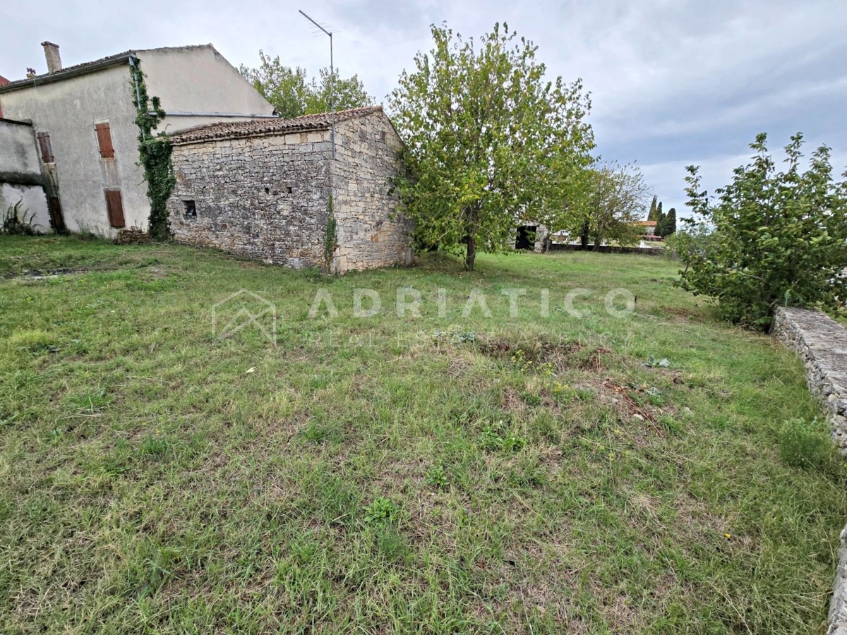 Rovigno, dintorni, vecchia casa in pietra con ampio giardino