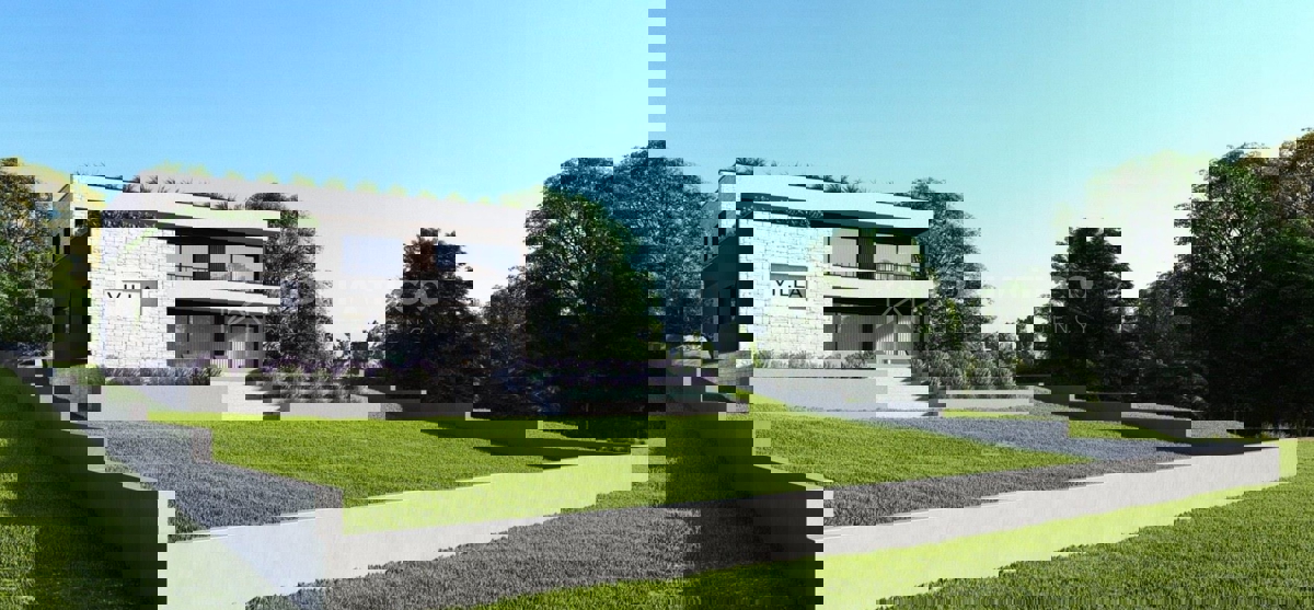 Parenzo, Kaštelir, spaziosa villa con vista e ampio giardino