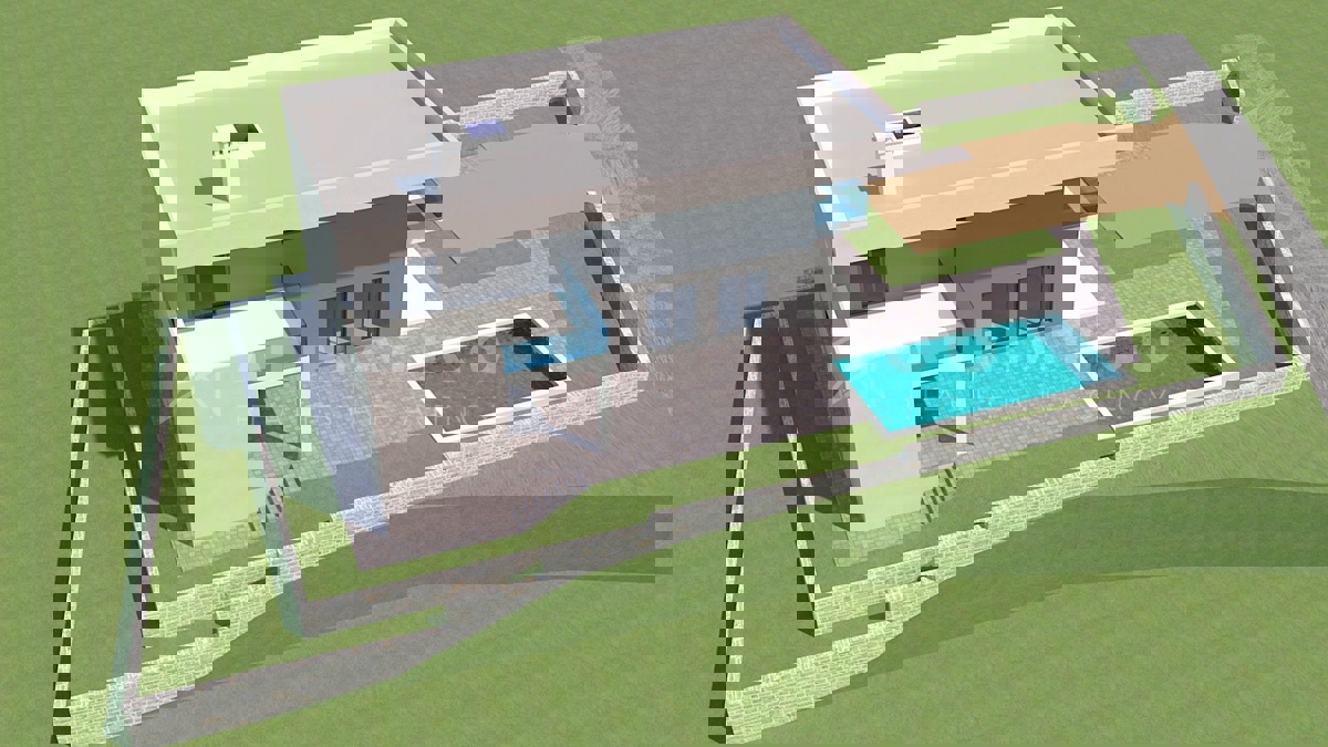 Rovigno,dintorni, casa indipendente con piscina in fase di costruzione