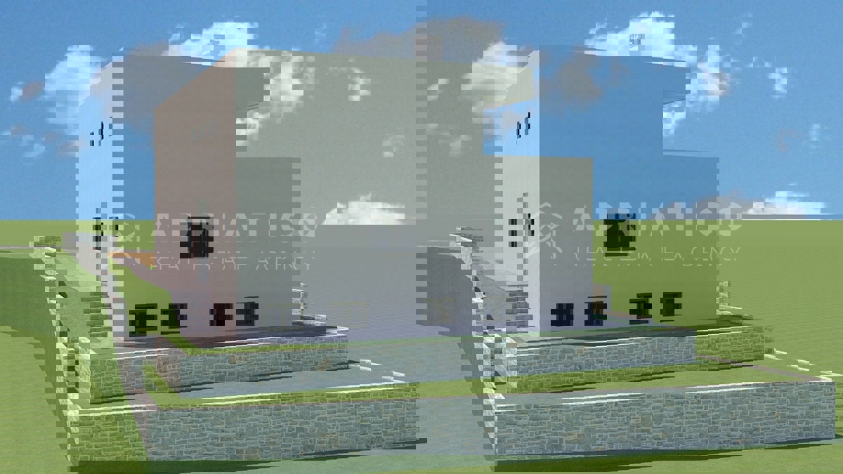 Rovigno,dintorni, casa indipendente con piscina in fase di costruzione