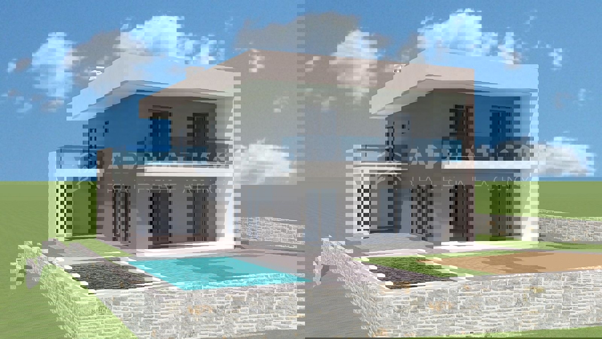 Rovigno,dintorni, casa indipendente con piscina in fase di costruzione