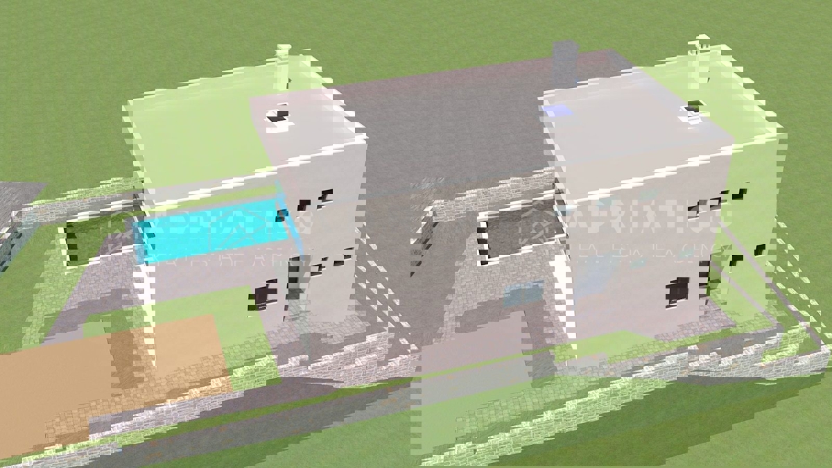 Rovigno,dintorni, casa indipendente con piscina in fase di costruzione