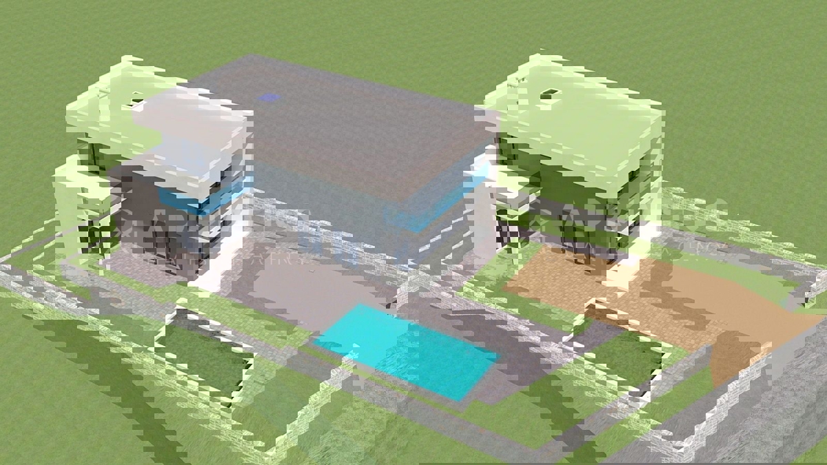 Rovigno,dintorni, casa indipendente con piscina in fase di costruzione