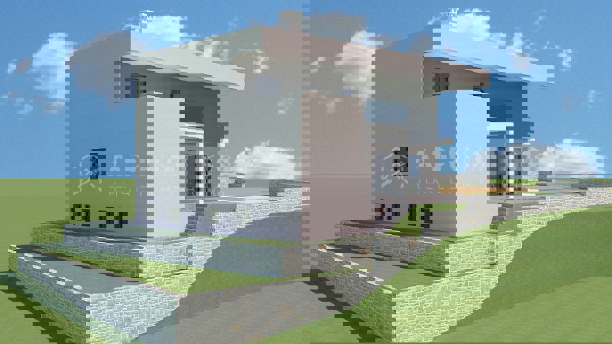 Rovigno,dintorni, casa indipendente con piscina in fase di costruzione