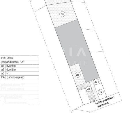 Rovigno, appartamento moderno arredato con cortile + monolocale