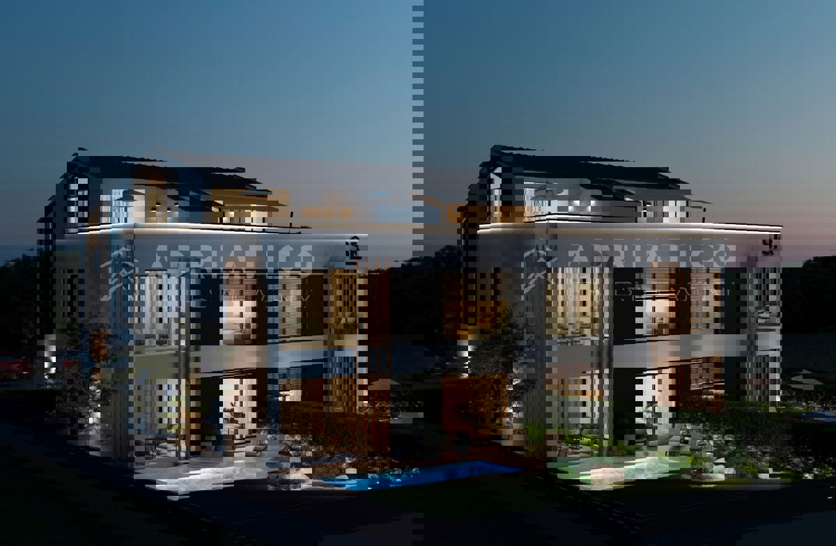 Rovigno, nuova costruzione – appartamento con giardino e piscina