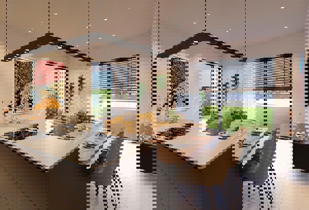 Rovigno, nuova costruzione – appartamento con giardino e piscina