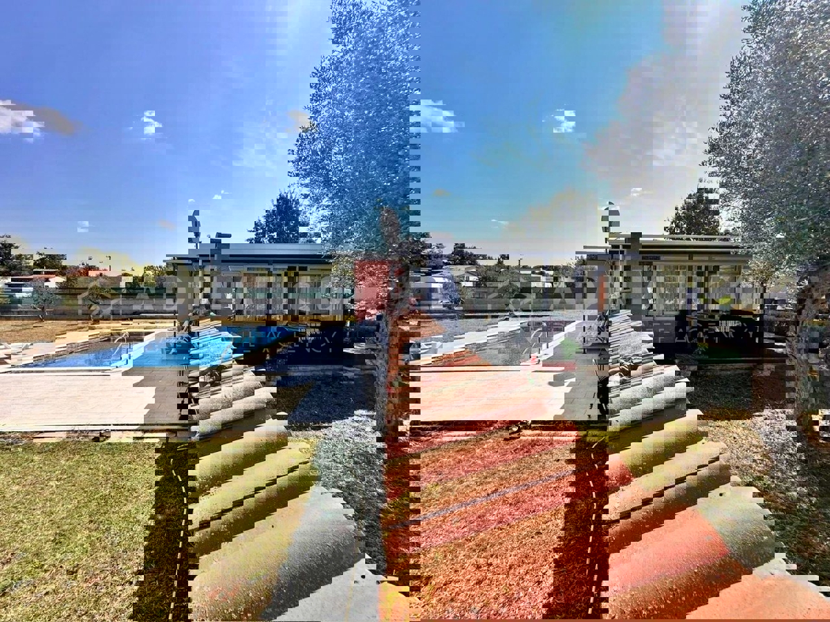 Rovigno, casa su un piano con piscina, giardino e uliveto