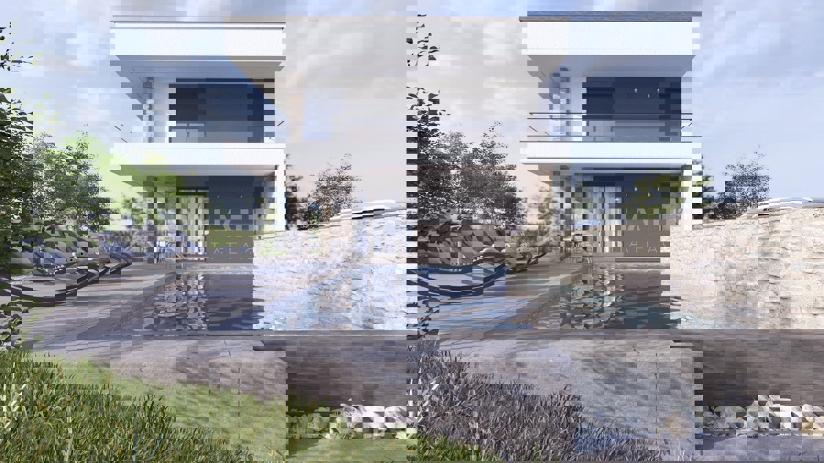 Kanfanar, villa con vista mare, in costruzione