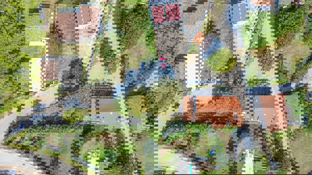 Kanfanar, casa in pietra nel centro del paese