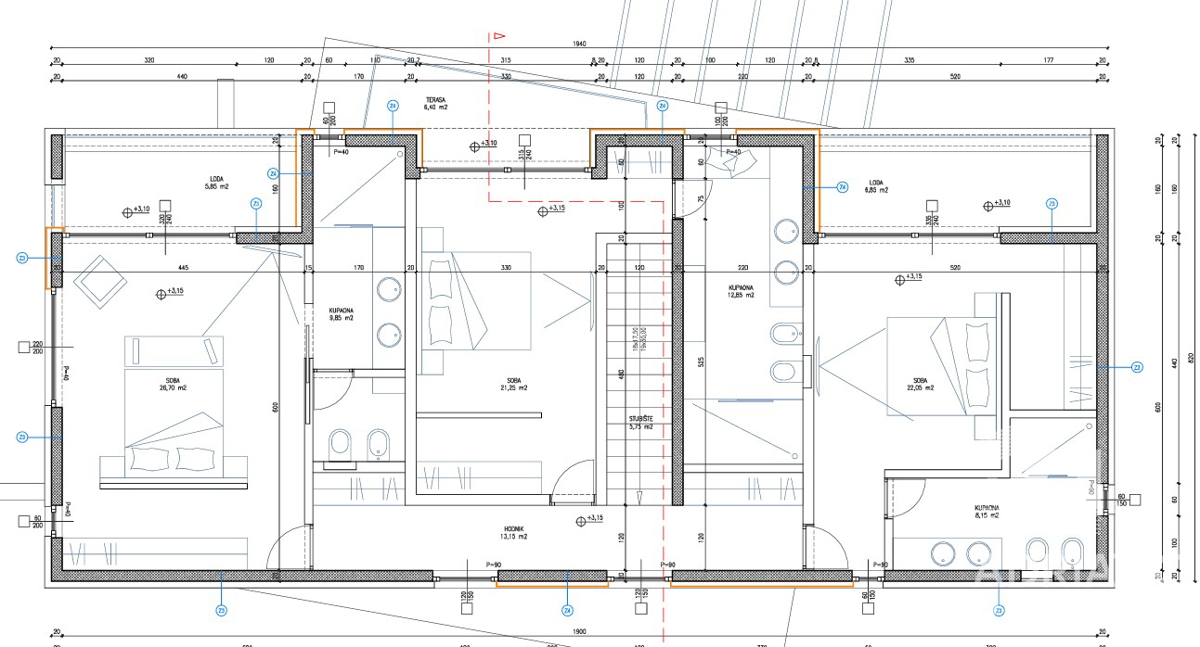 Vodice, villa moderna con wellness e vista panoramica sul mare