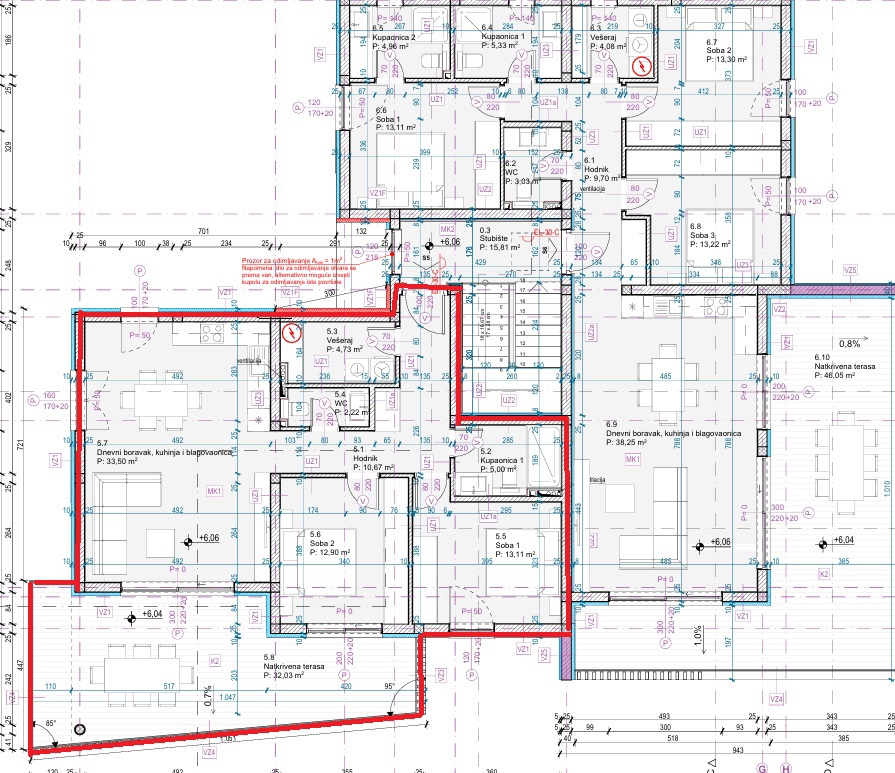 Tribunj, moderno bilocale con due posti auto, vista mare