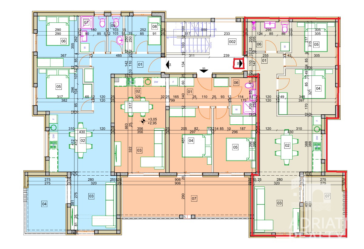 Vodice, appartamento confortevole con vista mare