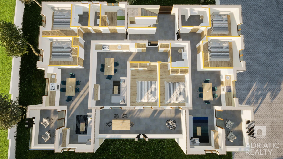 Vodice, monolocale con giardino in bella posizione