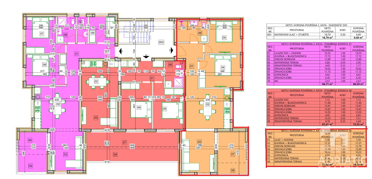 Vodice, monolocale con giardino in bella posizione