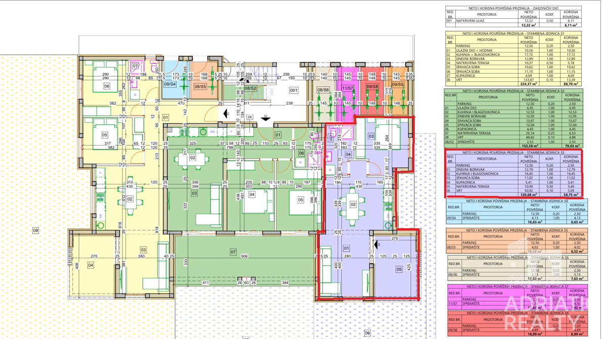 Vodice, monolocale con giardino in bella posizione