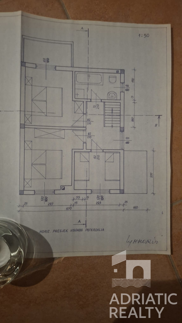 Žaborić, casa familiare arredata a 100 m dalla spiaggia